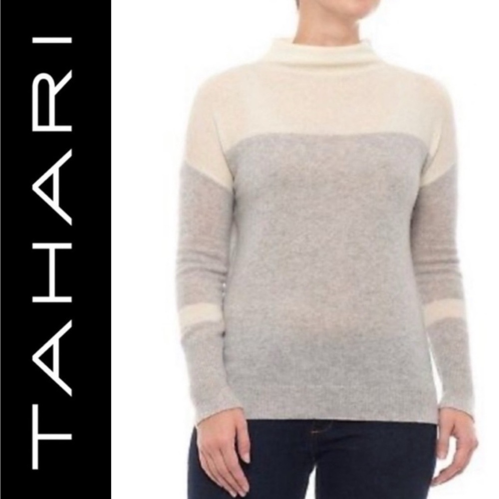 Tahari 100% pure cashmere top